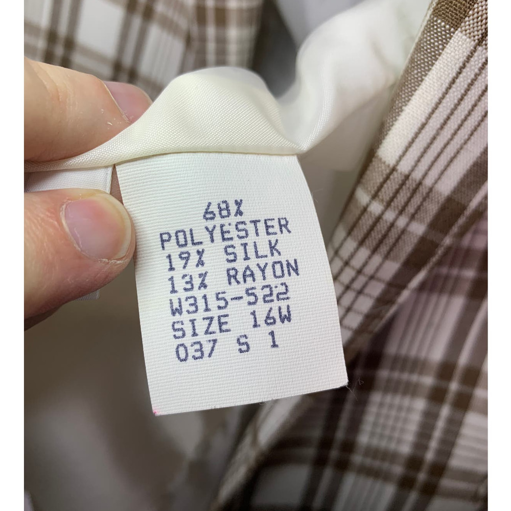 Pendleton Plade Oversized Blazer Jacket, Size 16 - image 4